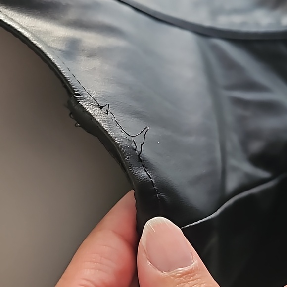 Torrid Faux Leather Corset Bustier Zip-Up Top - Picture 5 of 9